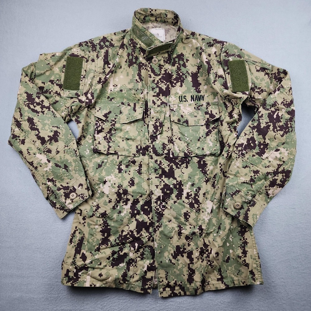 U.S Navy Blouse Small XLong Working Uniform Type III NWU Seals Military Camo Top